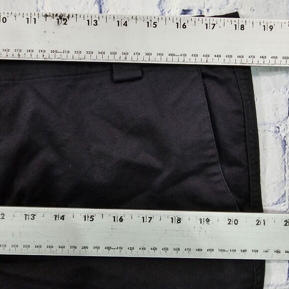 Lauren Ralph Lauren Active WOMENS SZ 12 Pants Black Chino Khaki Capris Preppy - Picture 4 of 10